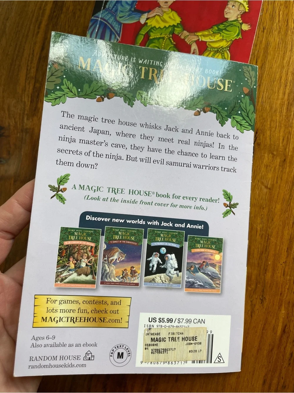 Mary Pope Osborne Magic Tree House Kids Book Set of 6 - Gently used